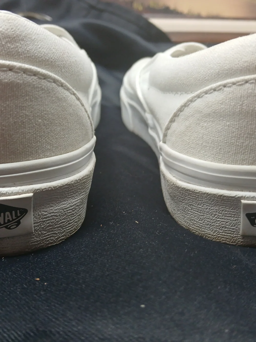 Vans Slip-On Canvas Tennis Shoes — White